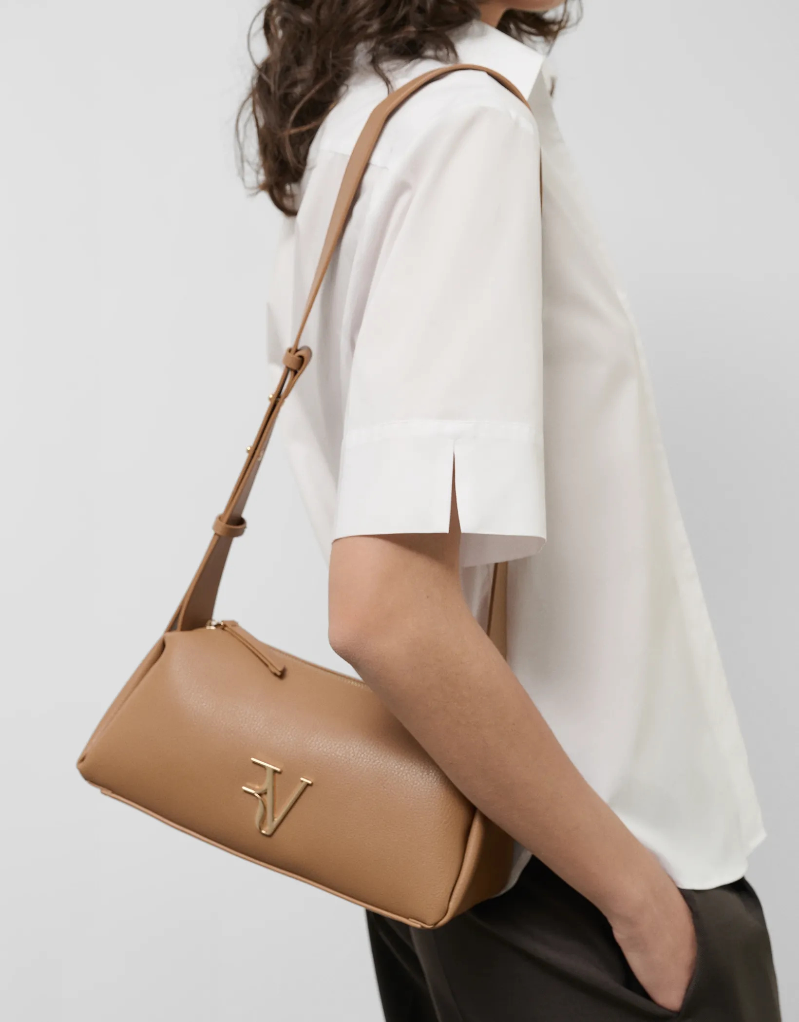 Bolso Margot Shoulder piel cámel