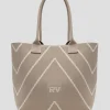 Bolso maxi shopper Kendall punto nude listas crudo
