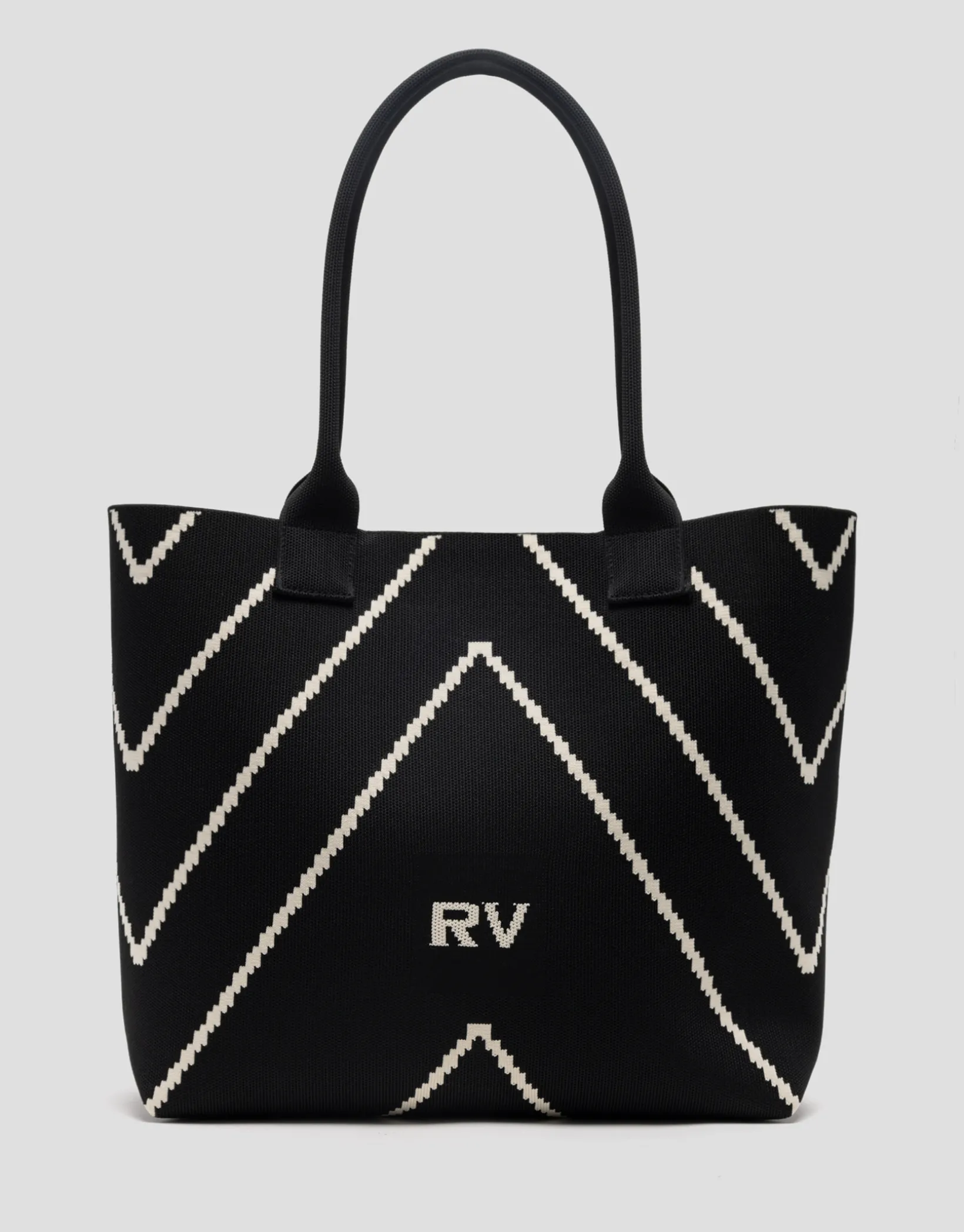 Bolso maxi shopper Kendall punto negro listas crudo