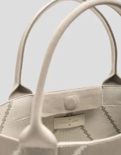 Bolso maxi shopper Kendall punto nude listas crudo