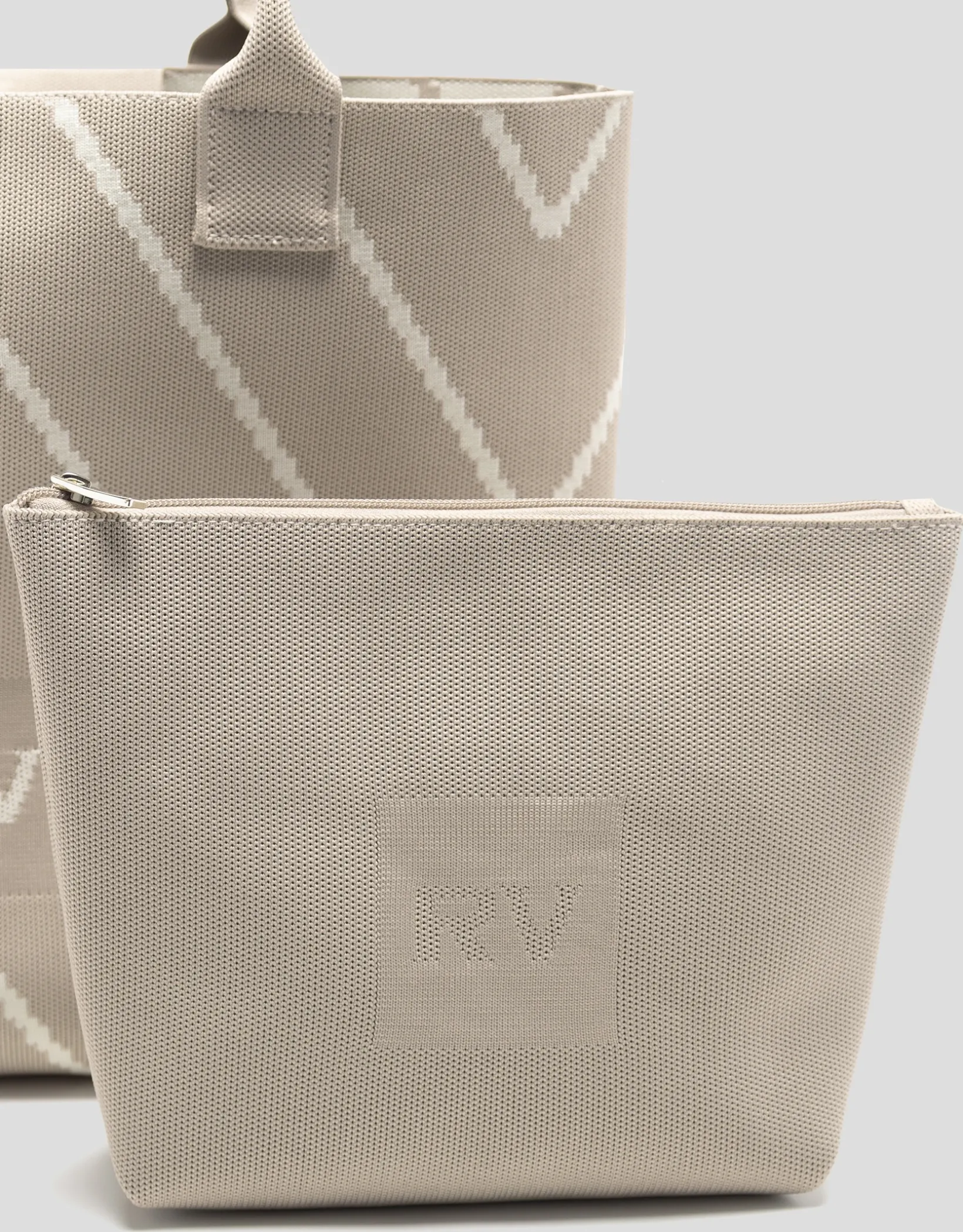 Bolso maxi shopper Kendall punto nude listas crudo