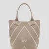 Bolso shopper Kendall punto nude listas beige