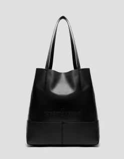 Bolso shopper Megan Midi piel negro