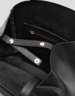Bolso shopper Megan Midi piel negro
