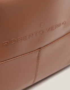 Bolso shopper Megan Midi piel cámel
