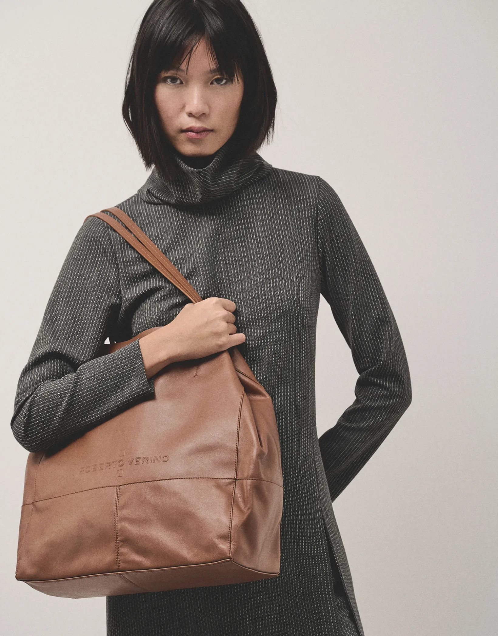Bolso shopper Megan piel cuero
