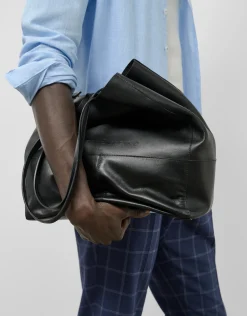 Bolso shopper Megan piel negro