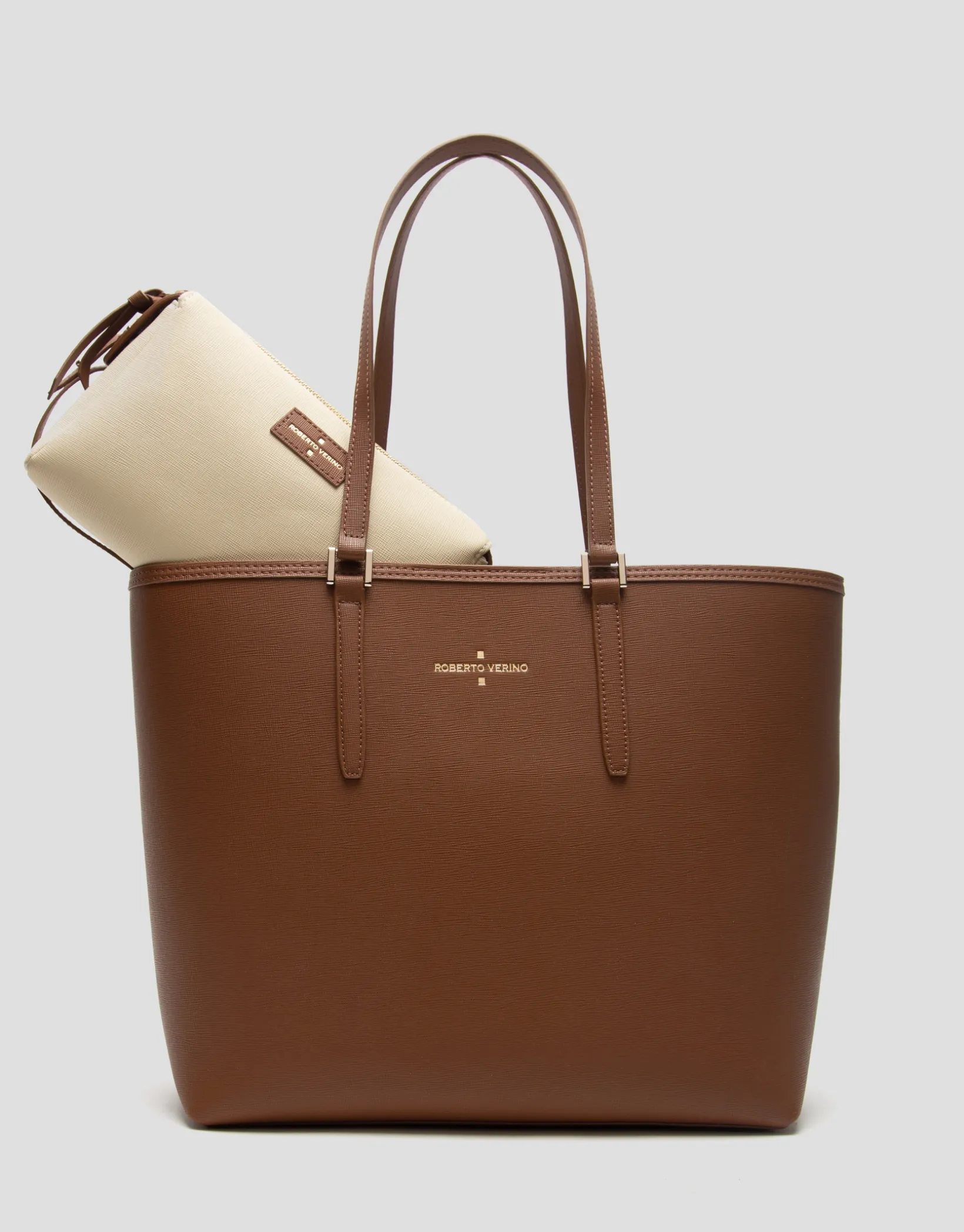 Bolso shopper Sama piel cámel