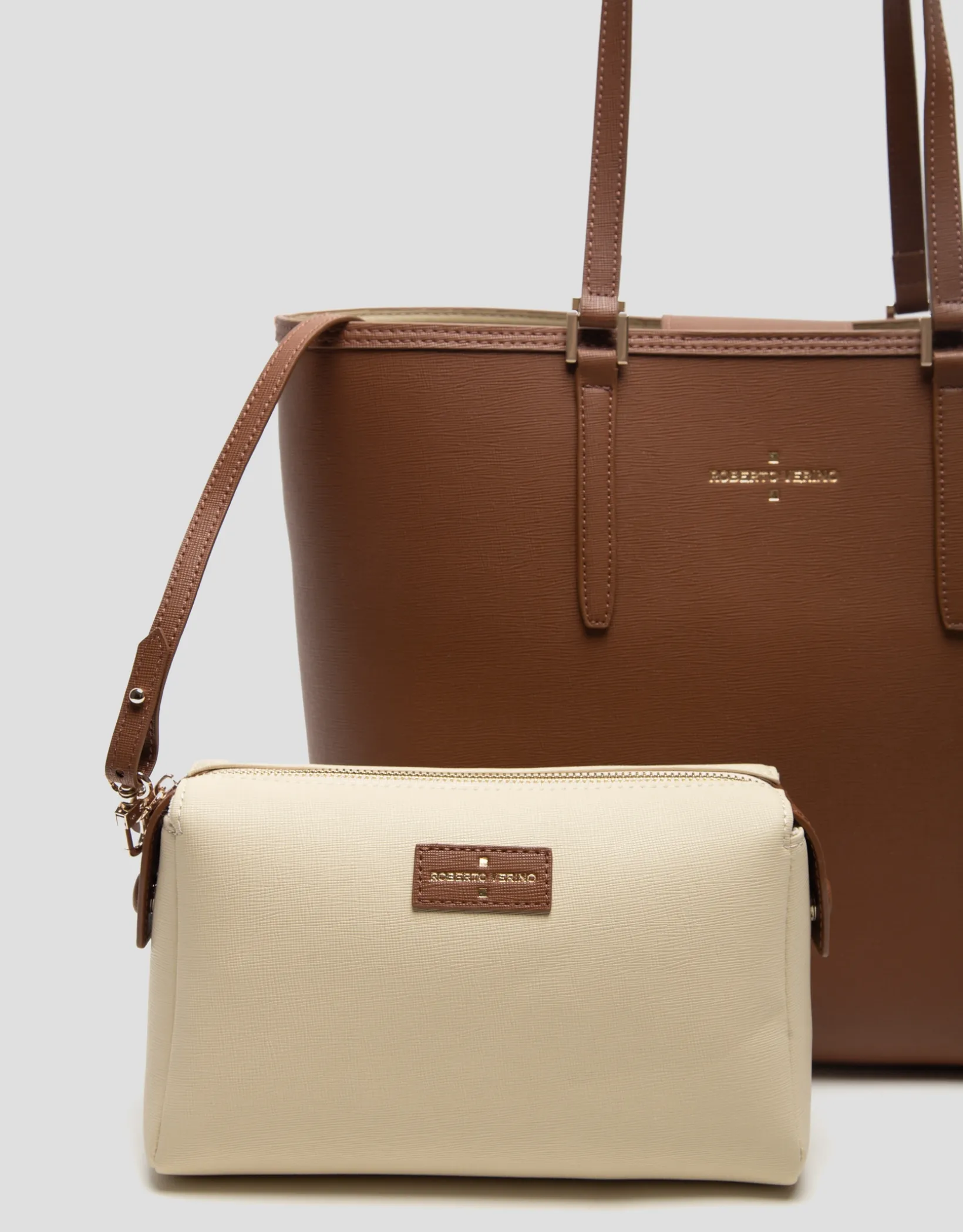 Bolso shopper Sama piel cámel