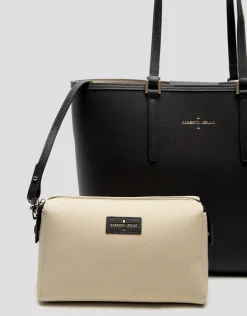 Bolso shopper Sama piel negra