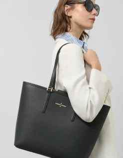 Bolso shopper Sama piel negra