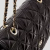 Bolso shoulder Linda Maxi piel acolchada negra
