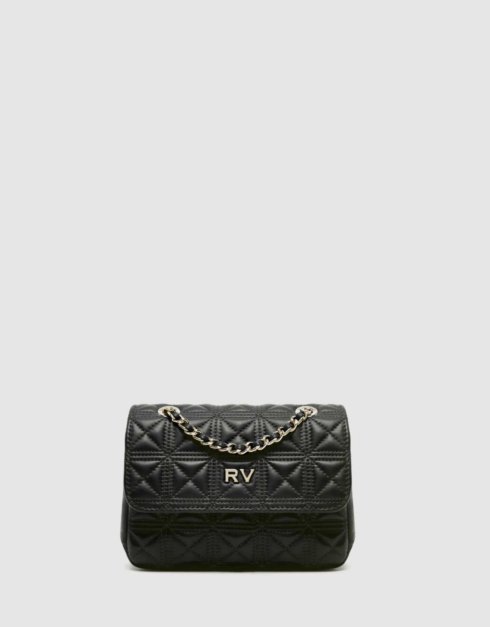 Bolso shoulder Linda Mini piel acolchada negro