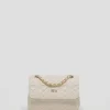 Bolso shoulder Linda Mini piel acolchada crudo