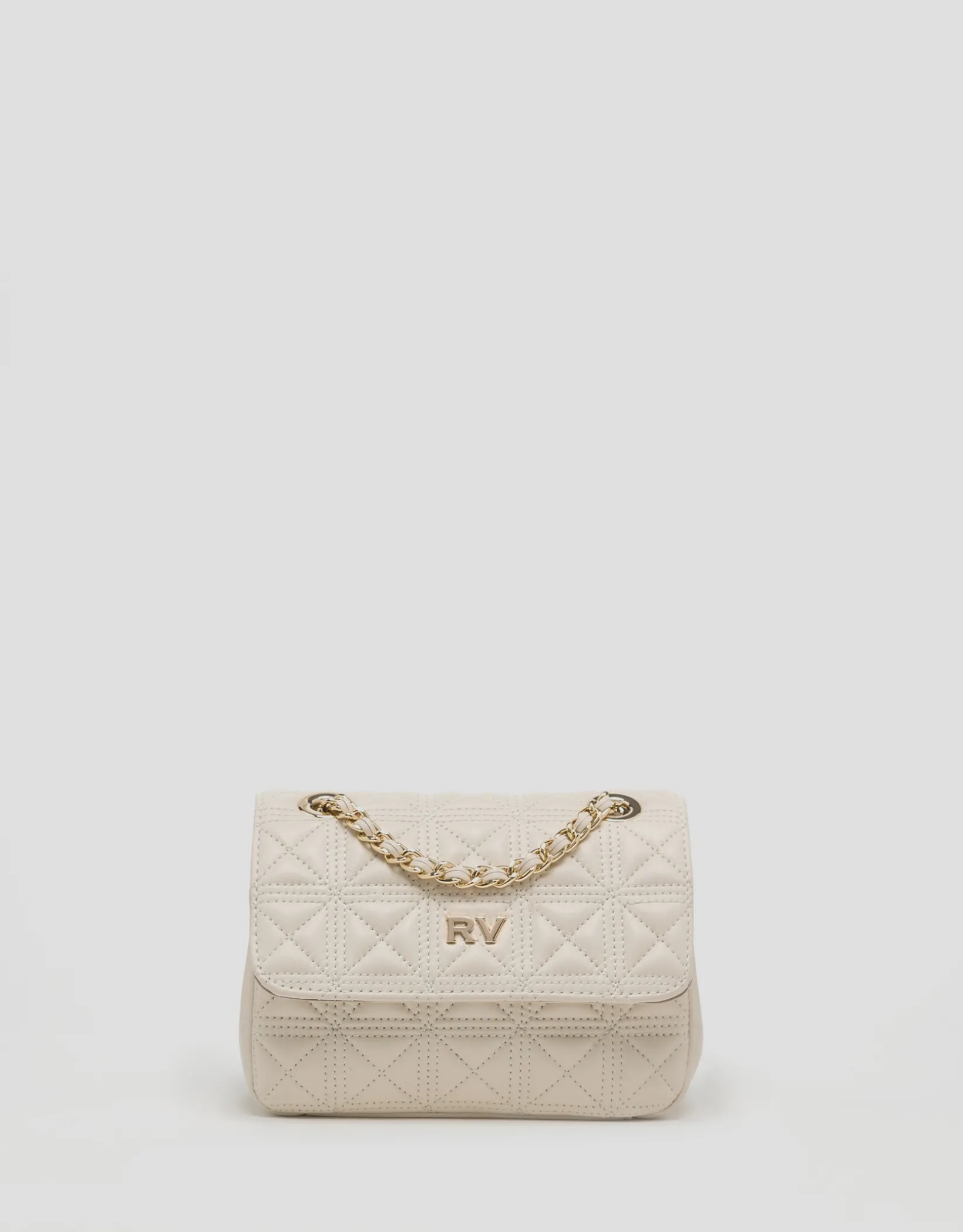 Bolso shoulder Linda Mini piel acolchada crudo