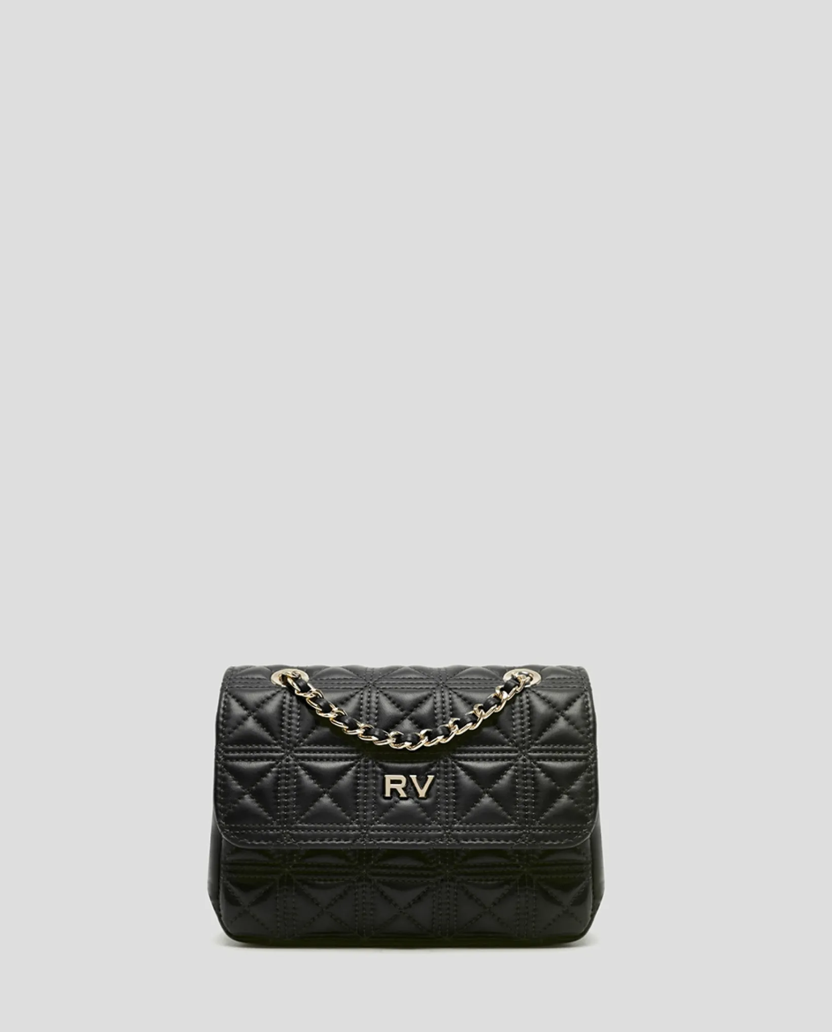 Bolso shoulder Linda Mini piel acolchada negro
