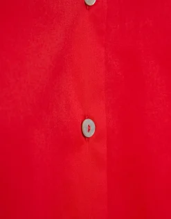 Camisa sin mangas algodón rojo
