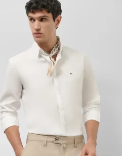 Camisa sport regular estructura blanca
