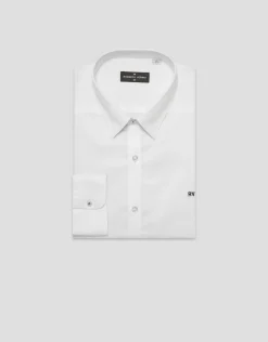 Camisa sport regular estructura blanca