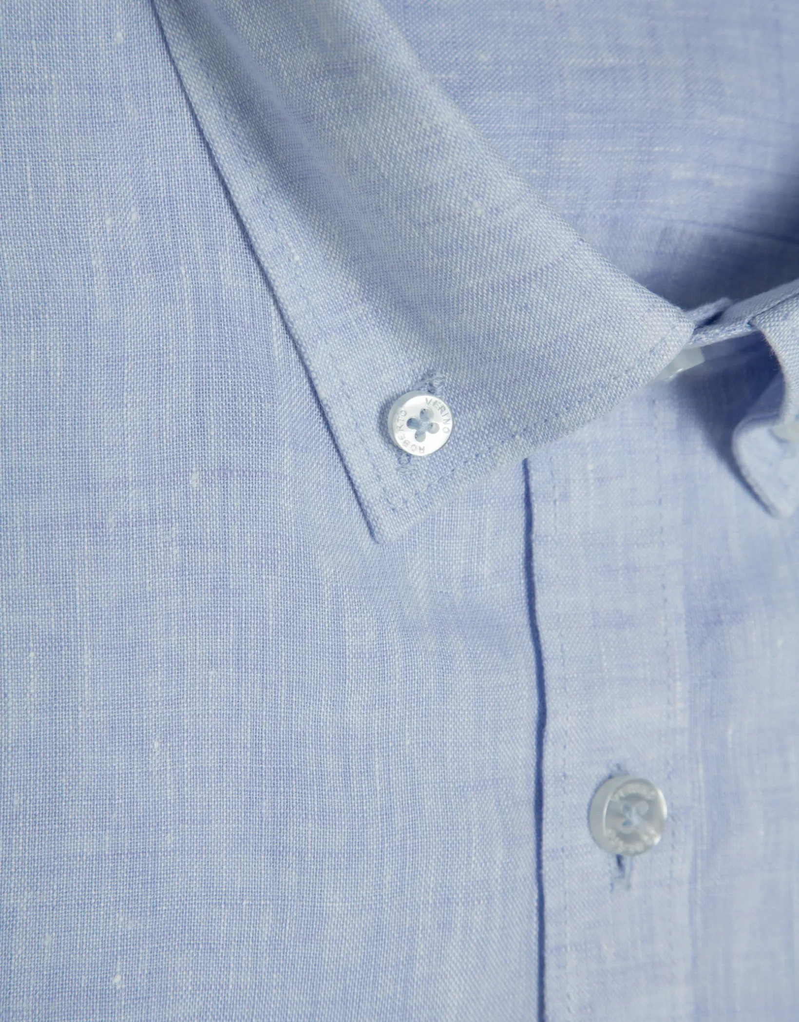Camisa sport regular lino celeste