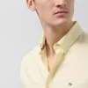Camisa sport regular oxford amarillo claro