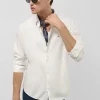 Camisa sport regular oxford blanco óptico