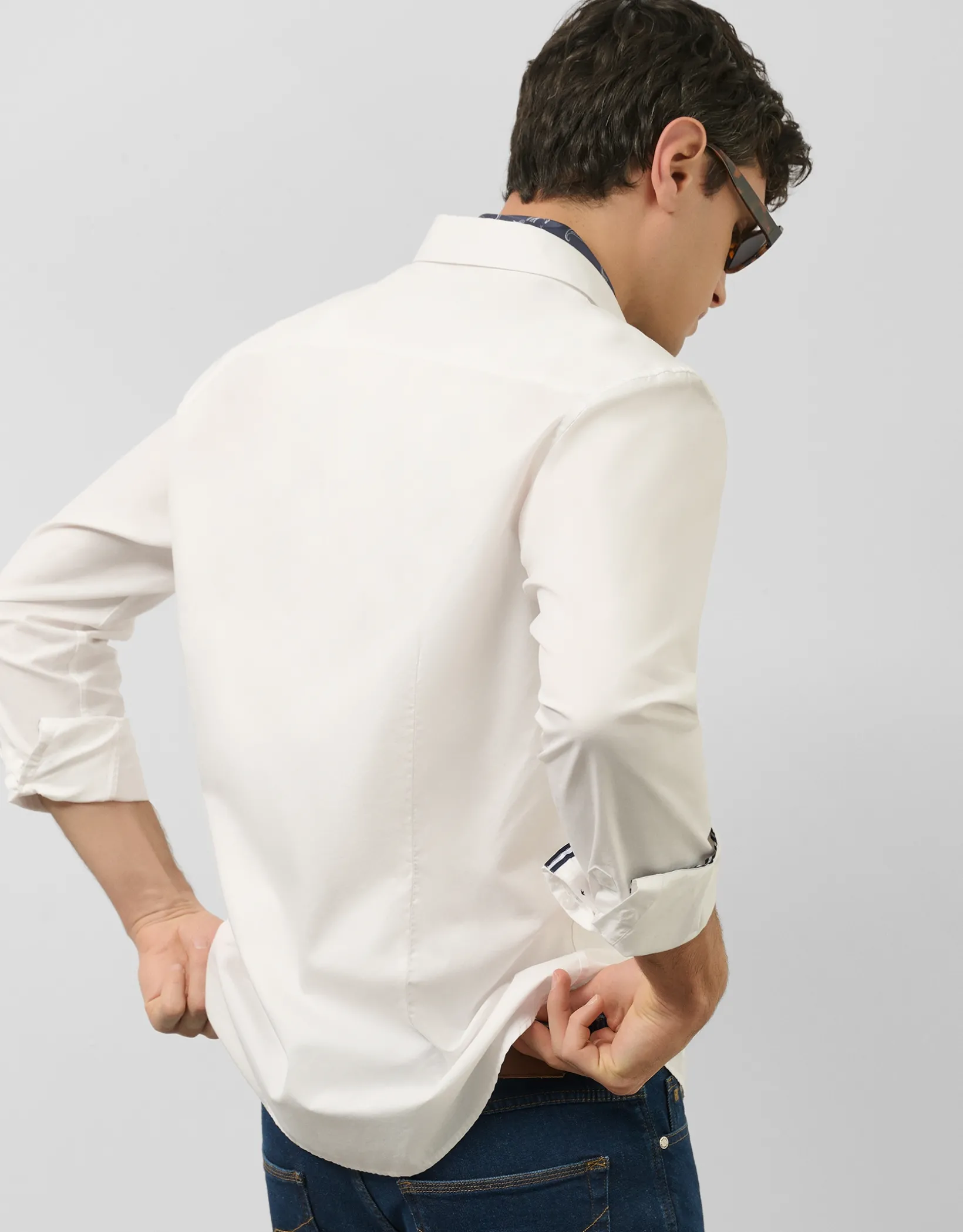 Camisa sport regular oxford blanco óptico