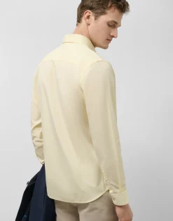 Camisa sport regular oxford amarillo claro