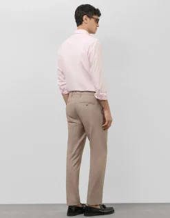 Camisa sport regular oxford rosa claro