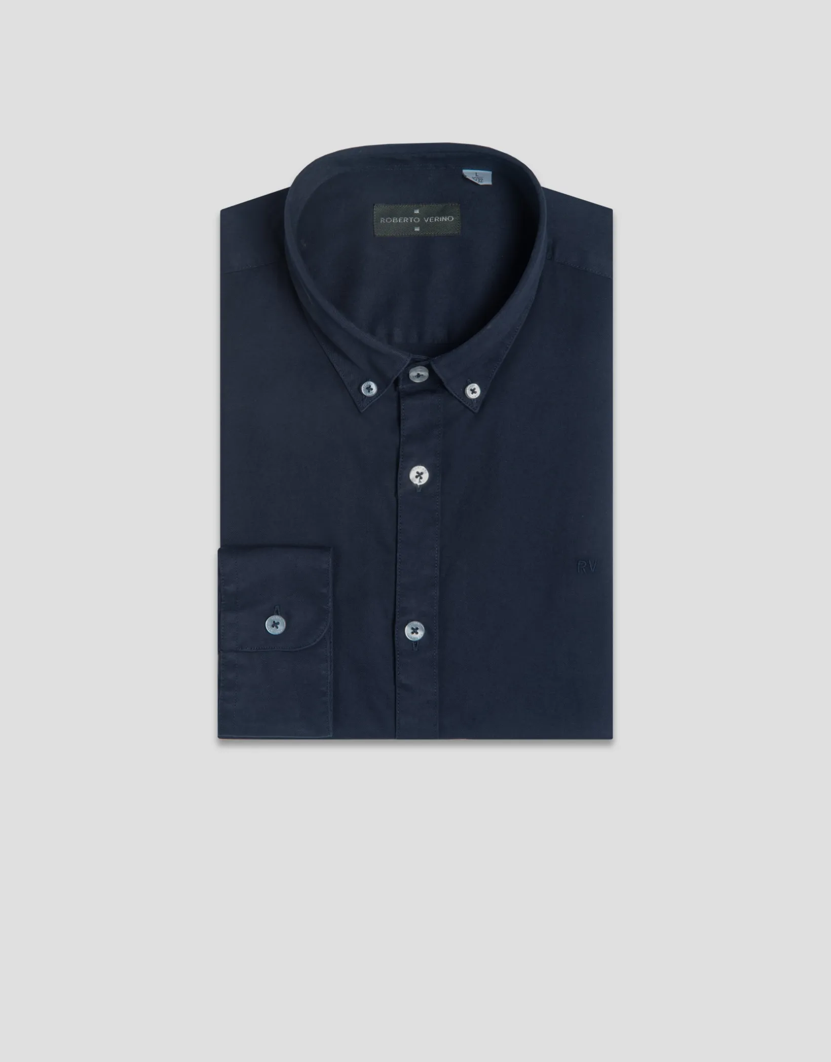 Camisa sport regular tintada marino