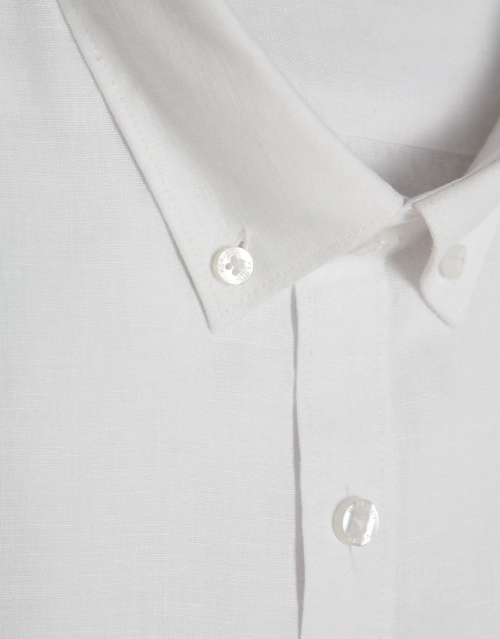 Camisa sport slim lino blanco