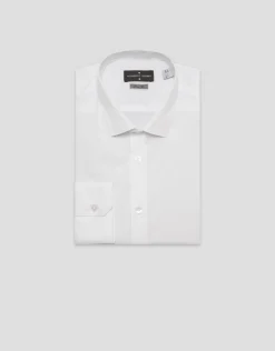 Camisa vestir lisa blanca