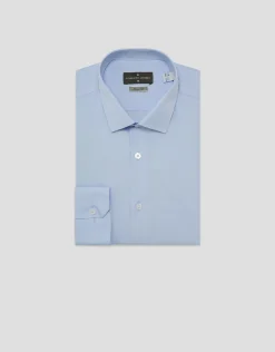 Camisa vestir lisa celeste