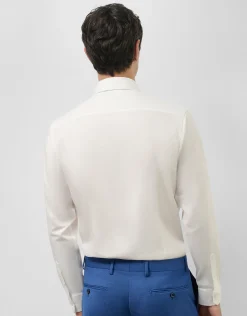 Camisa vestir regular sarga blanca