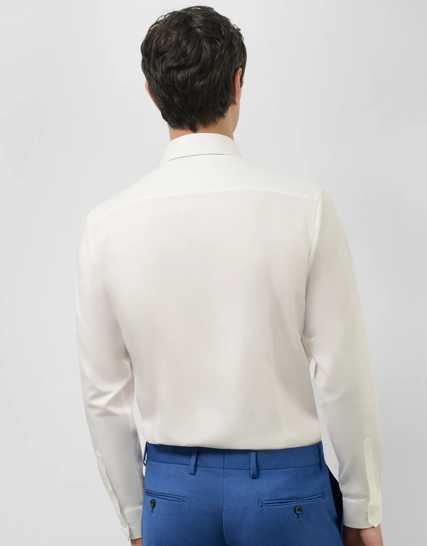 Camisa vestir regular sarga blanca