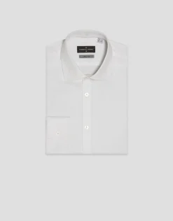 Camisa vestir slim estructura blanca
