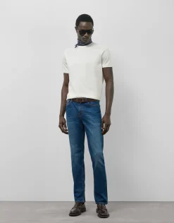 Camiseta algodón mercerizado blanco