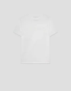 Camiseta blanca con logo relieve pecho