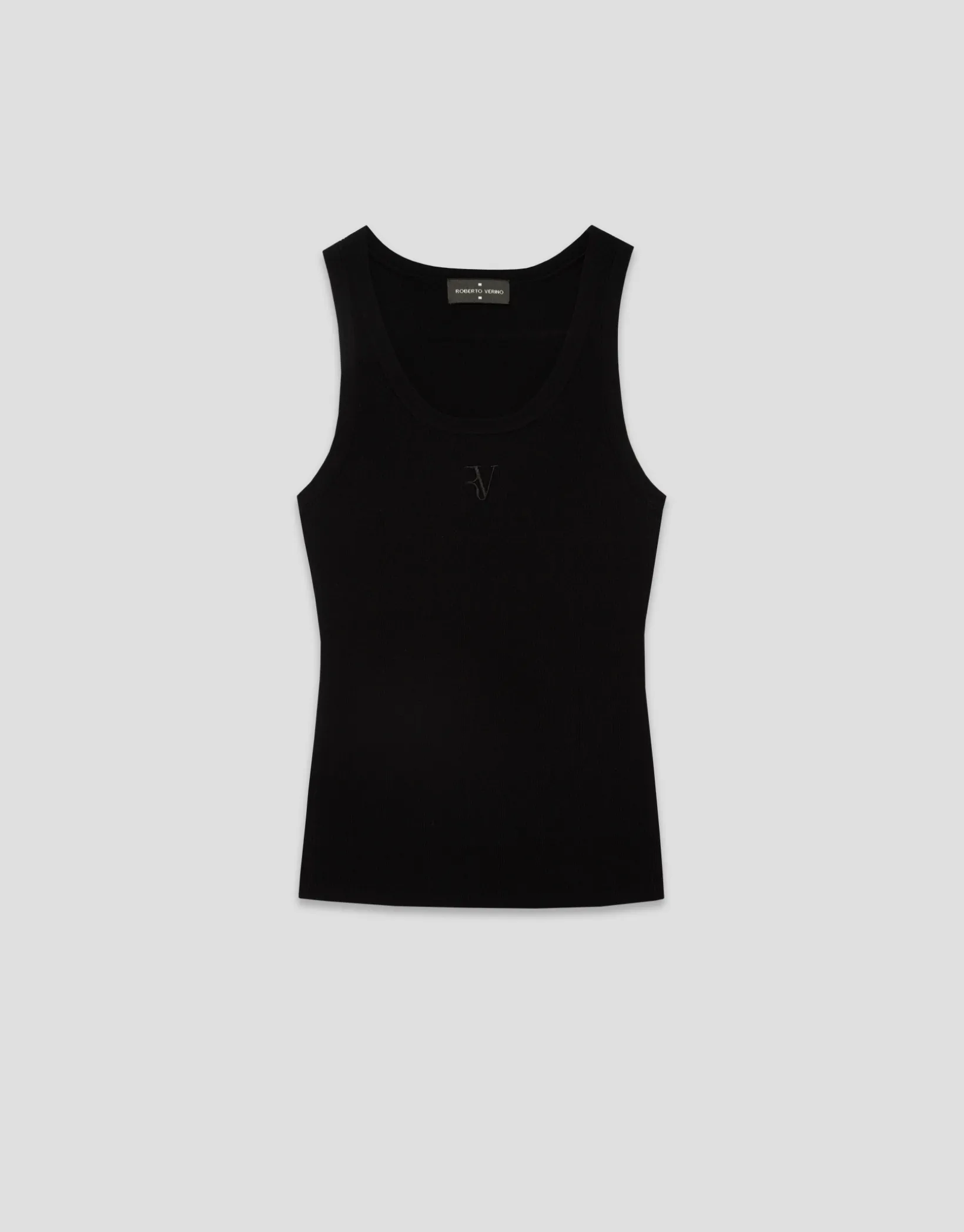 Camiseta sisas punto tricotado negro