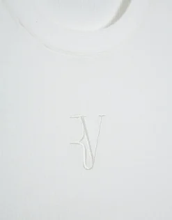 Camiseta sisas punto tricotado blanco