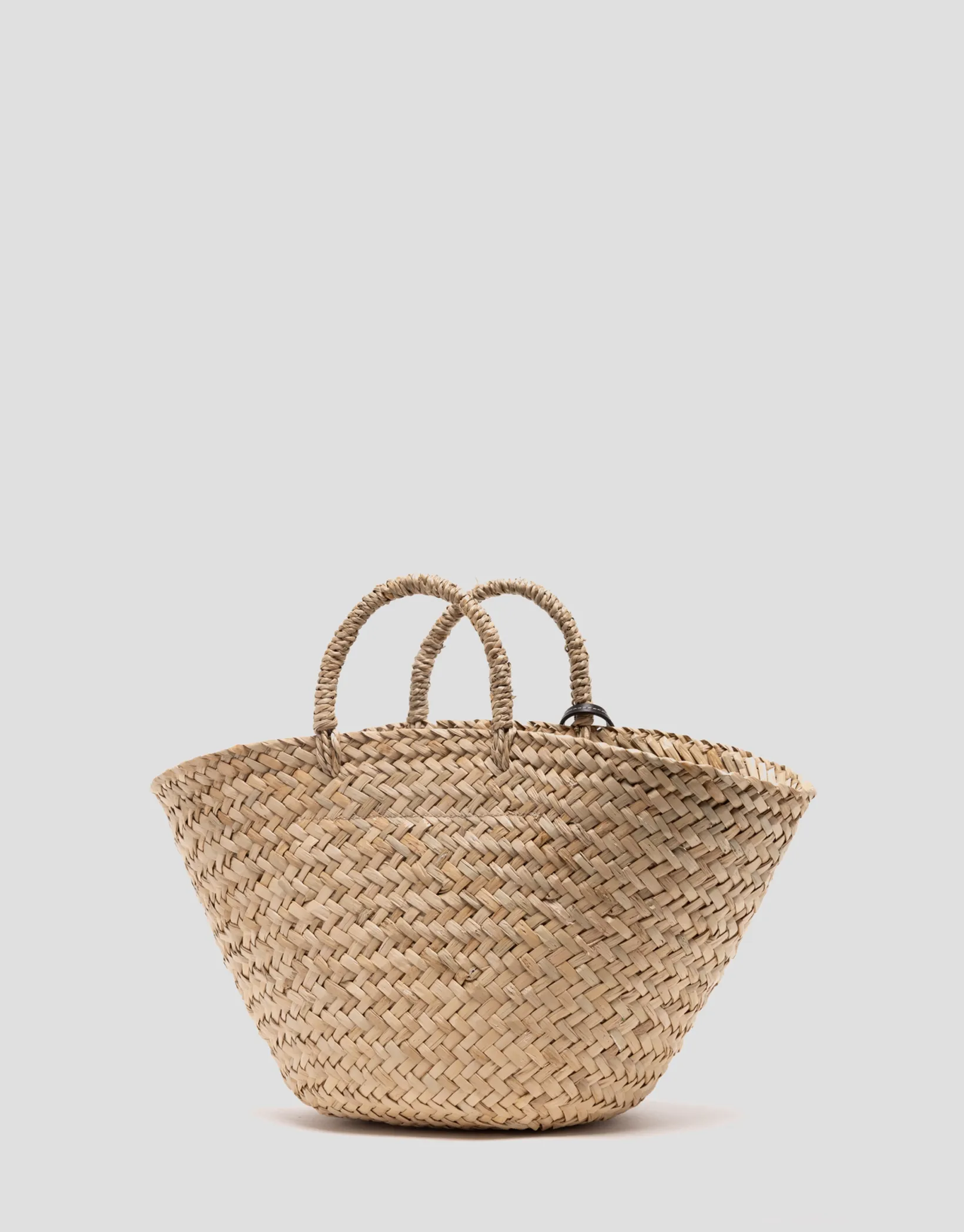 Cesta Tana Mini fibras vegetales con flores bordadas