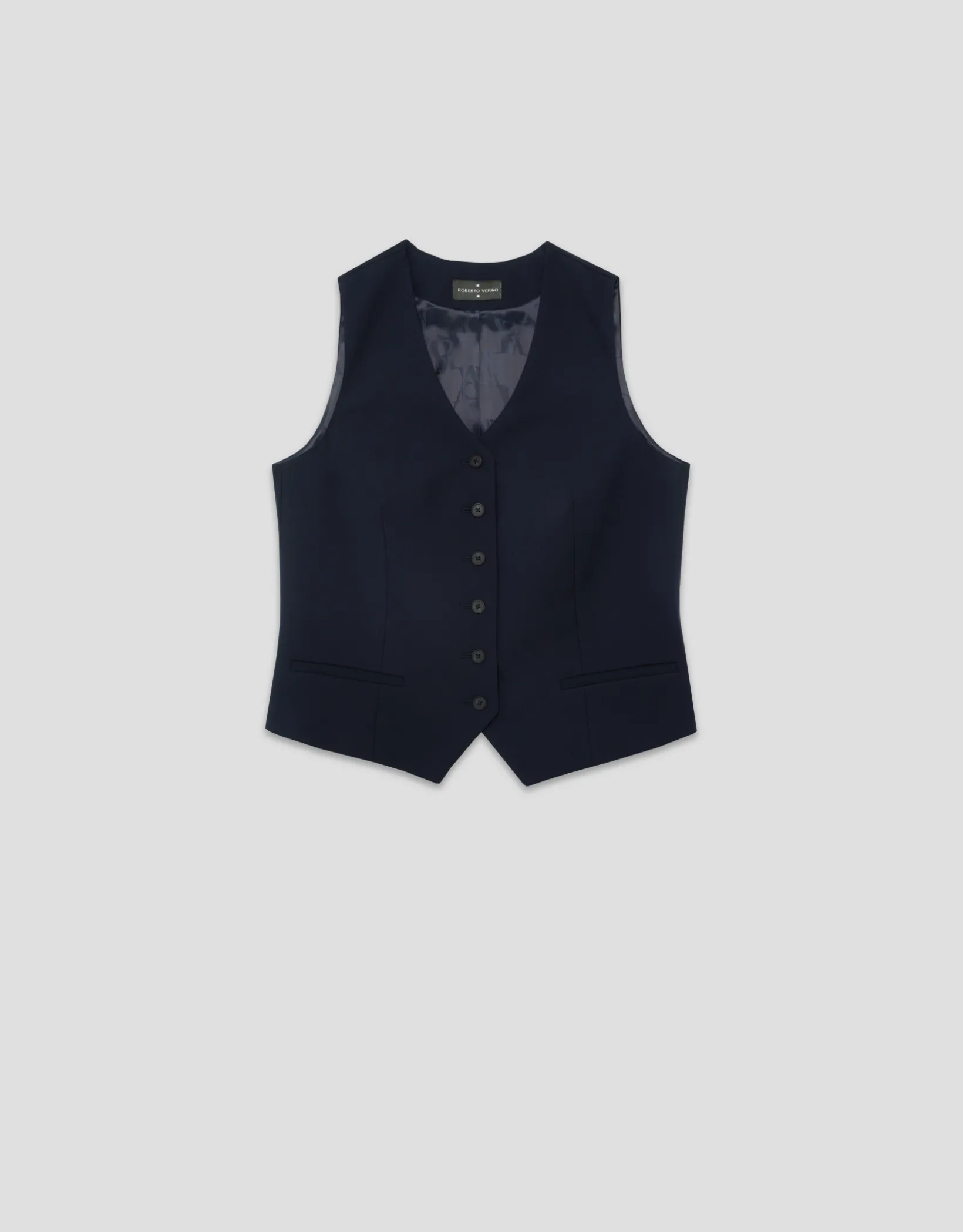 Chaleco sastre masculino azul noche