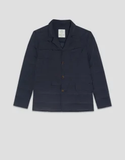 Chaqueta americana acolchada azul marino