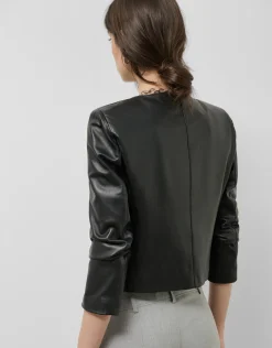 Chaqueta corta napa negra