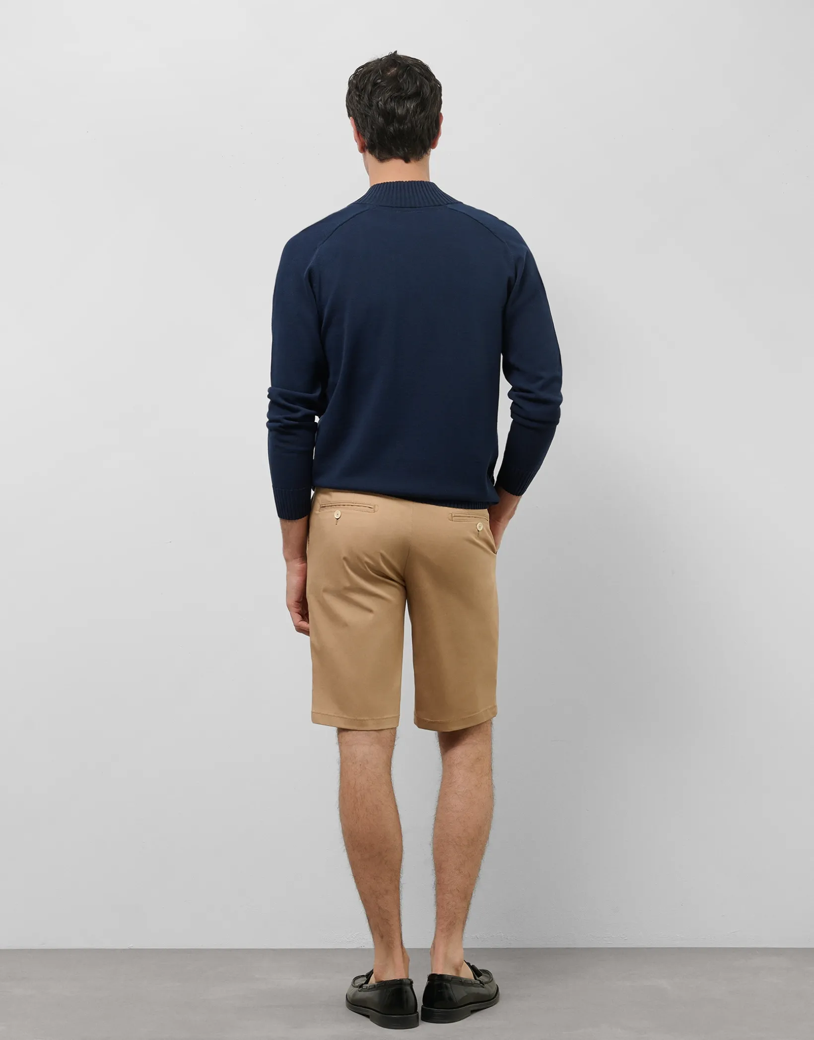Chaqueta cremallera marino