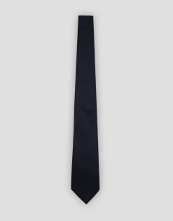 Corbata seda marino