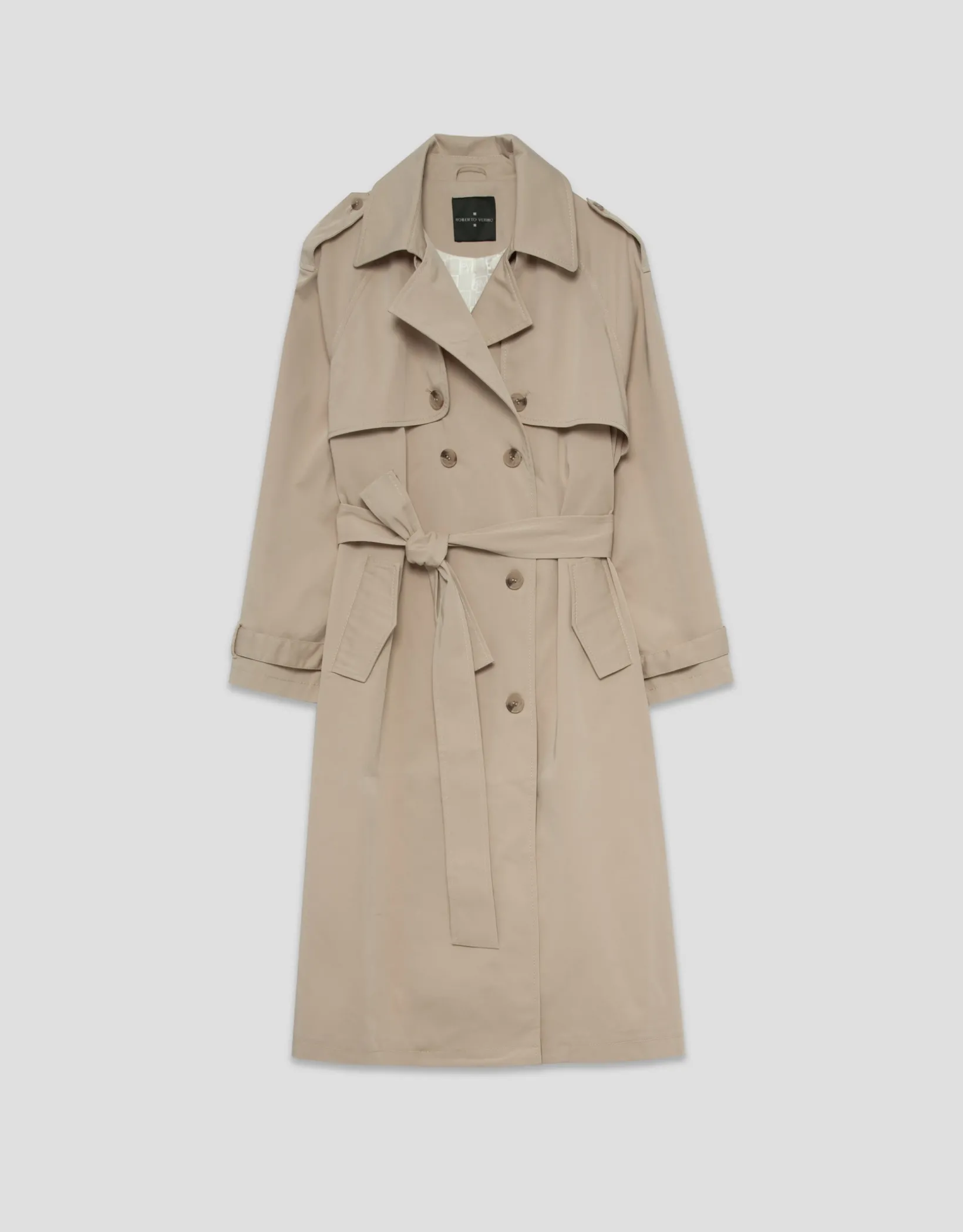Gabardina clásica beige