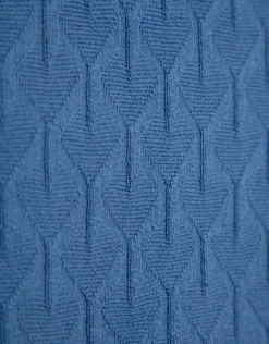 Jersey manga larga lana con ochos azul marino