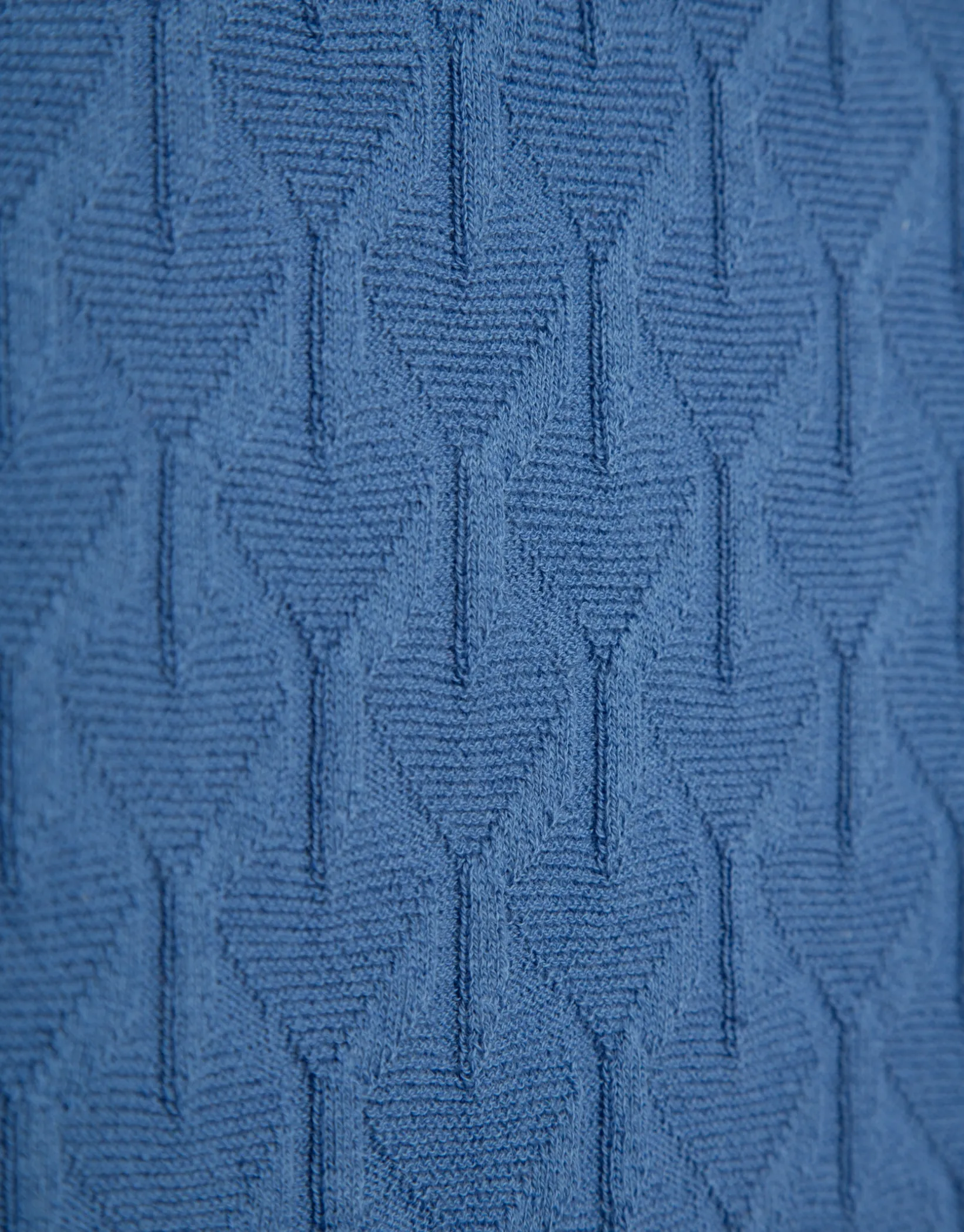 Jersey manga larga lana con ochos azul marino