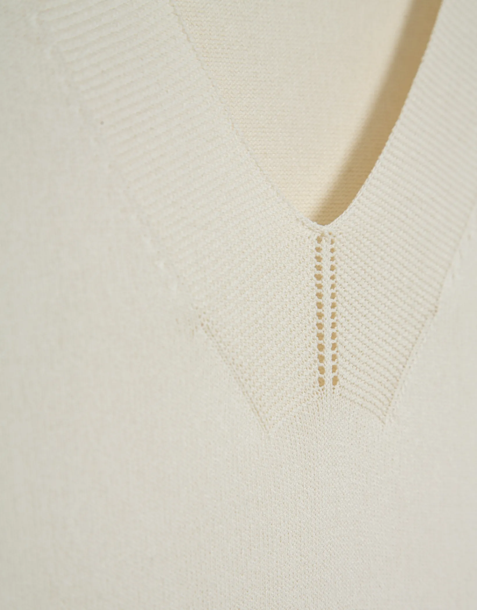 Jersey manga larga sin costuras beige
